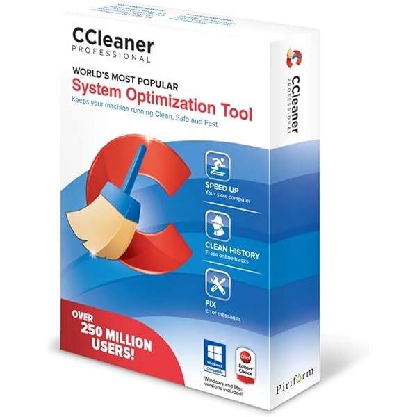CCleaner – Nettoyage & optimisation PC – Licence numérique officielle – Téléchargement et activation immédiate - Clickchic