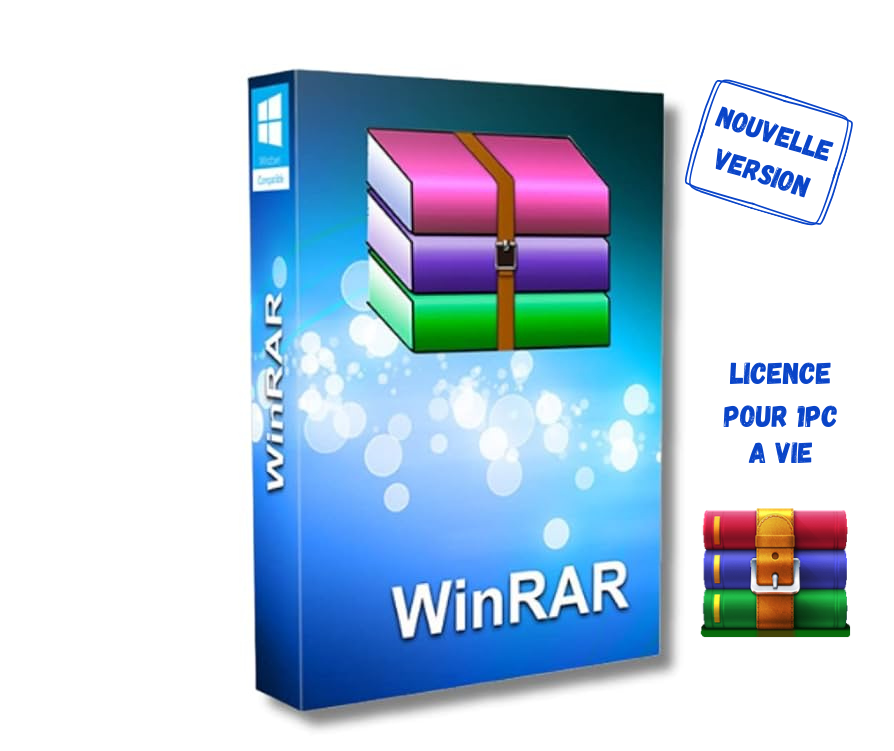 WinRAR LAB – Logiciel officiel de compression & extraction – Licence numérique – Téléchargement et activation immédiate - Clickchic