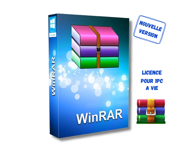 WinRAR LAB – Logiciel officiel de compression & extraction – Licence numérique – Téléchargement et activation immédiate - Clickchic